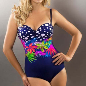 Sexy Slim Fit One-Piece Large Swimsuits Closed Plus Size Swimwear Push Up Body Bathing Suit