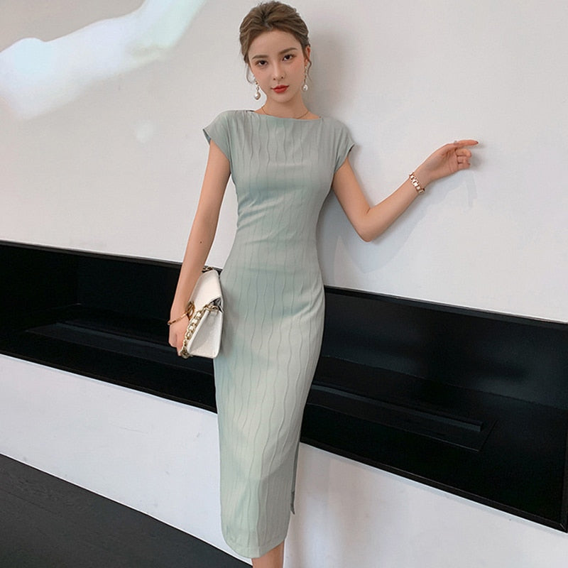 raglan sleeve bodycon dress SHEIN High Neck Raglan Sleeve Bodycon Dress