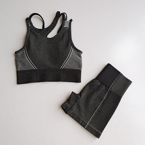 Seamless Breathable Stretch Women's Sports Suit