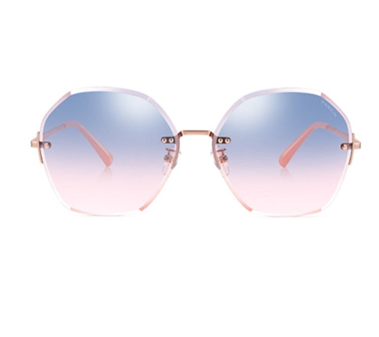 Luxury Nylon Lens Party Polygon Square Sunglasses