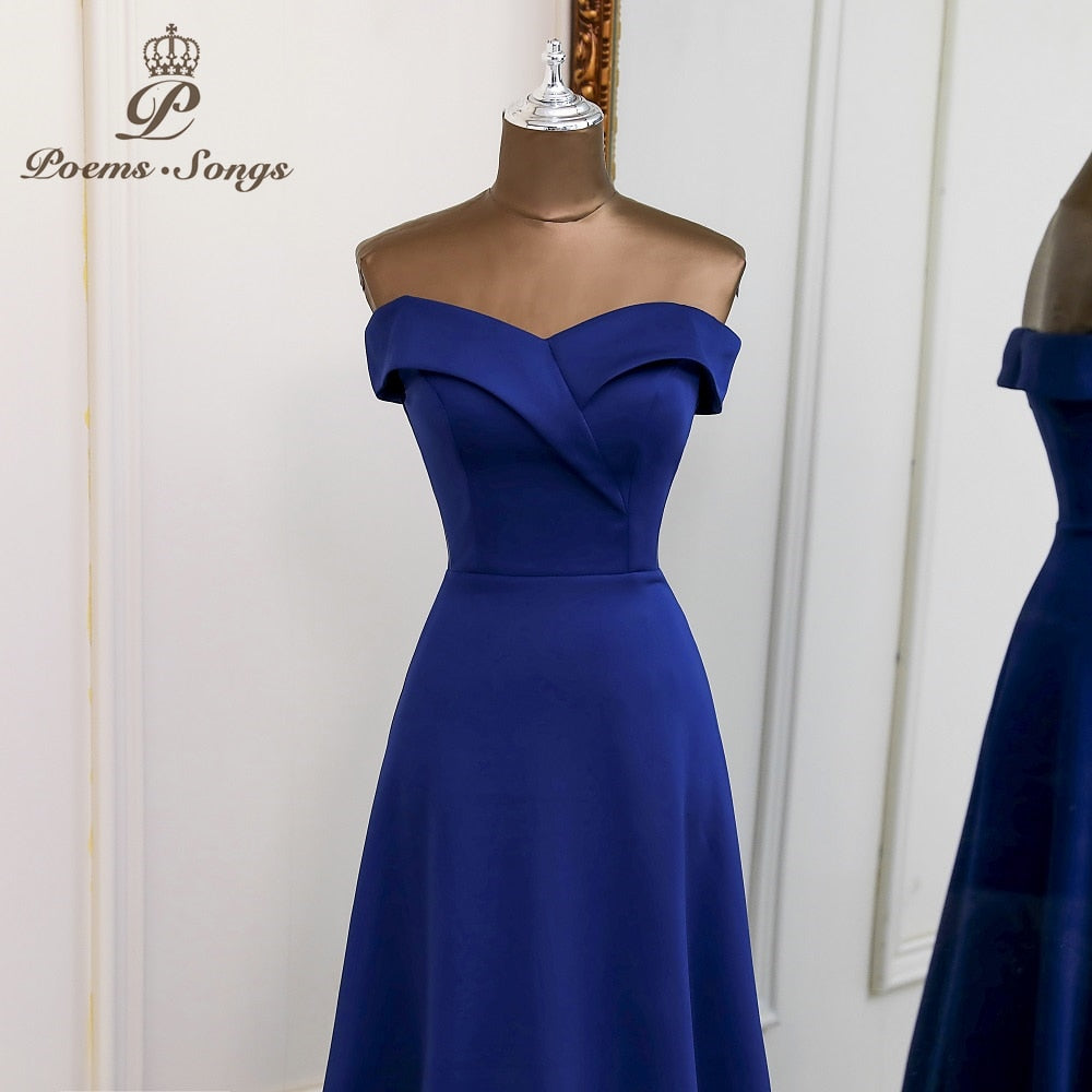 Sexy A-Line Ankle Length Style Evening Dress Vestido de Festa Evening Gowns Elegant Formal Party Dress Women Evening Prom Dress Color As Photo / US2 - Sexy A-Line Ankle Length Style Evening Dress Vestido de Festa Evening Gowns Elegant Formal Party Dress Women Evening Prom Dress Color As Photo / US2 -