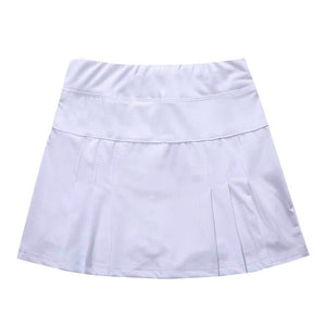 Solid Badminton Skirts Tennis Sports Golf Skirt Fitness Shorts Women Athletic Quick Dry Running Sport Skort with Pocket M-XXXL