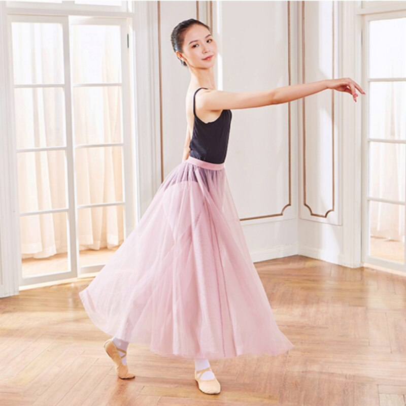 Ballet Dancing Costume Fashion Sexy Women Dance Practice Clothing  Stage Performance Clothing Gauzy Long Skirt