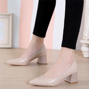 European style Time Simple Comfortable high heels