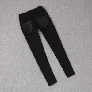 Real Sheep Leather Full Length Pants