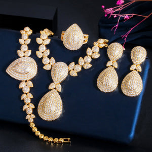 4pcs Jewelry Set African Dubai Gold Color