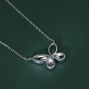 925 Sterling Silver Butterfly Pendant Necklace For Women