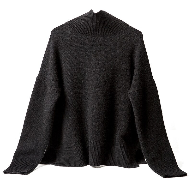 Turtleneck Cashmere Casual Loose Thickening Sweater