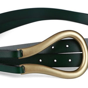 10 colors New ladies belts fashion real split leather metal U-shaped pin buckle belt banquet dress coats belt ladies belts A0