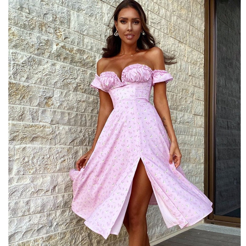 sexy short sleeve dress Short-Sleeve Dress Sexy Rose Red / L
