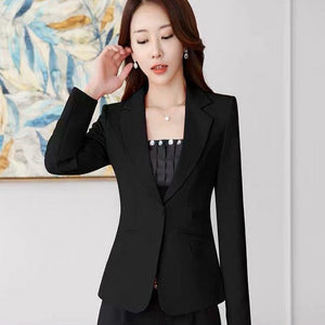 (made by yihaodi) 2021 spring and Autumn New Korean Mini suit women&#39;s long sleeve short slim casual temperament White Mini suit