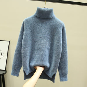 Knit Turtleneck Pullover Lady Sweaters