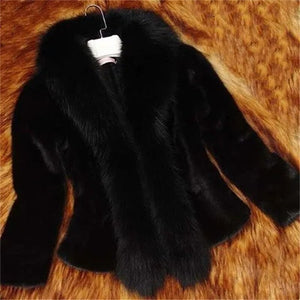 White Faux Fur Coat Women&#39;s Short Autumn/Winter 2021 New Imitation Fur Fox Fur Collar Slim Jacket Women Clothes Jacket Female