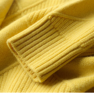 Cashmere sweater women sweater pure color knitted turtleneck pullover 100% pure wool loose large size sweater women