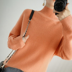 Double Thickening Loose Cashmere And Wool Sweater