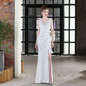 Toast Dress Bride Long Sling Appreciation Dinner Slim-Fit Fishtail Skirt Wedding Car Model Exhibition Dress