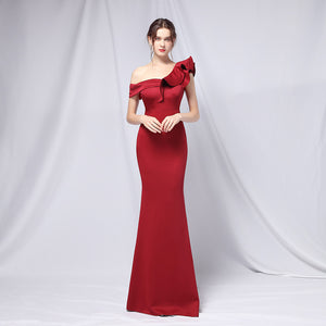 off-Shoulder Banquet Evening Dress Fashion Maxi Party Long Elegant Sli Global Fashions GC off-Shoulder Banquet Evening Dress Fashion Maxi Party Long Elegant Sli Global Fashions GC