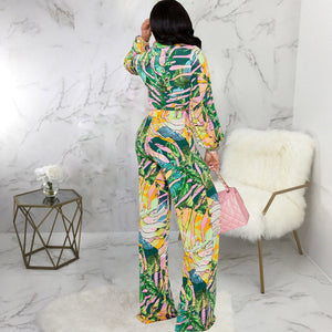 New  Wear Fashion Digital Printing Splicing Two-Piece Suit