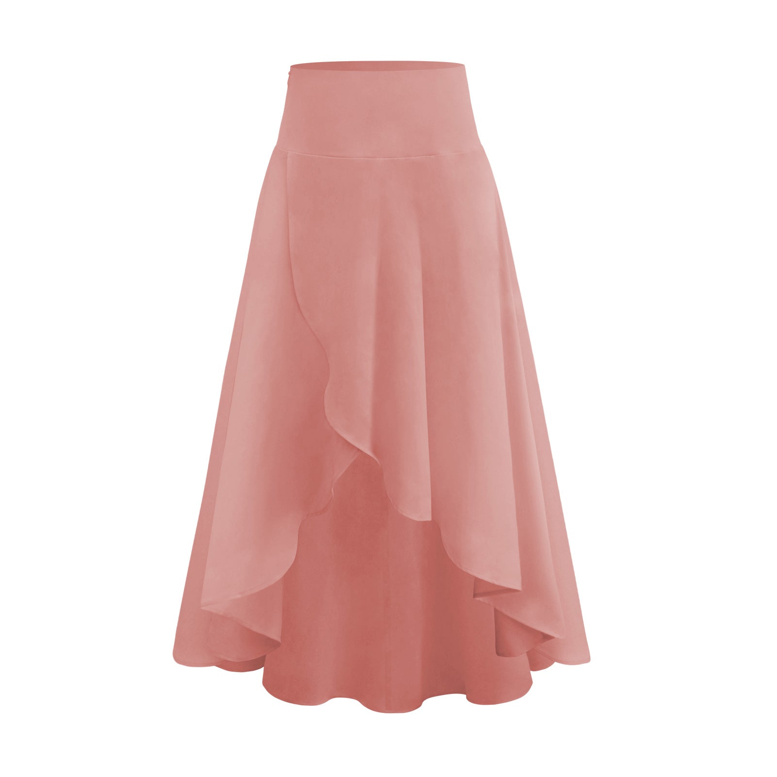 New Summer  Fashion Women Wear Ruffled Irregular Drape Skirt Casual Dress