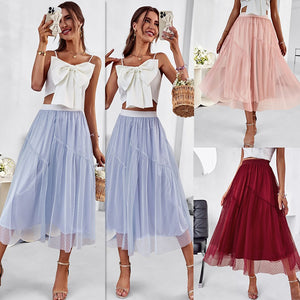 Elegant Skirt 2022 Summer New Large Swing Skirt Elegant Skirt