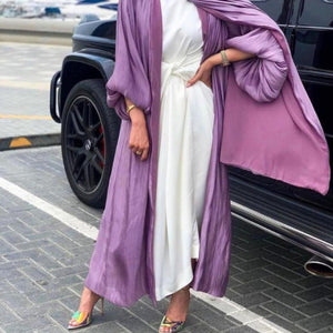 Girdle Puff Sleeves Start Summer  Dubai Elegant Dress