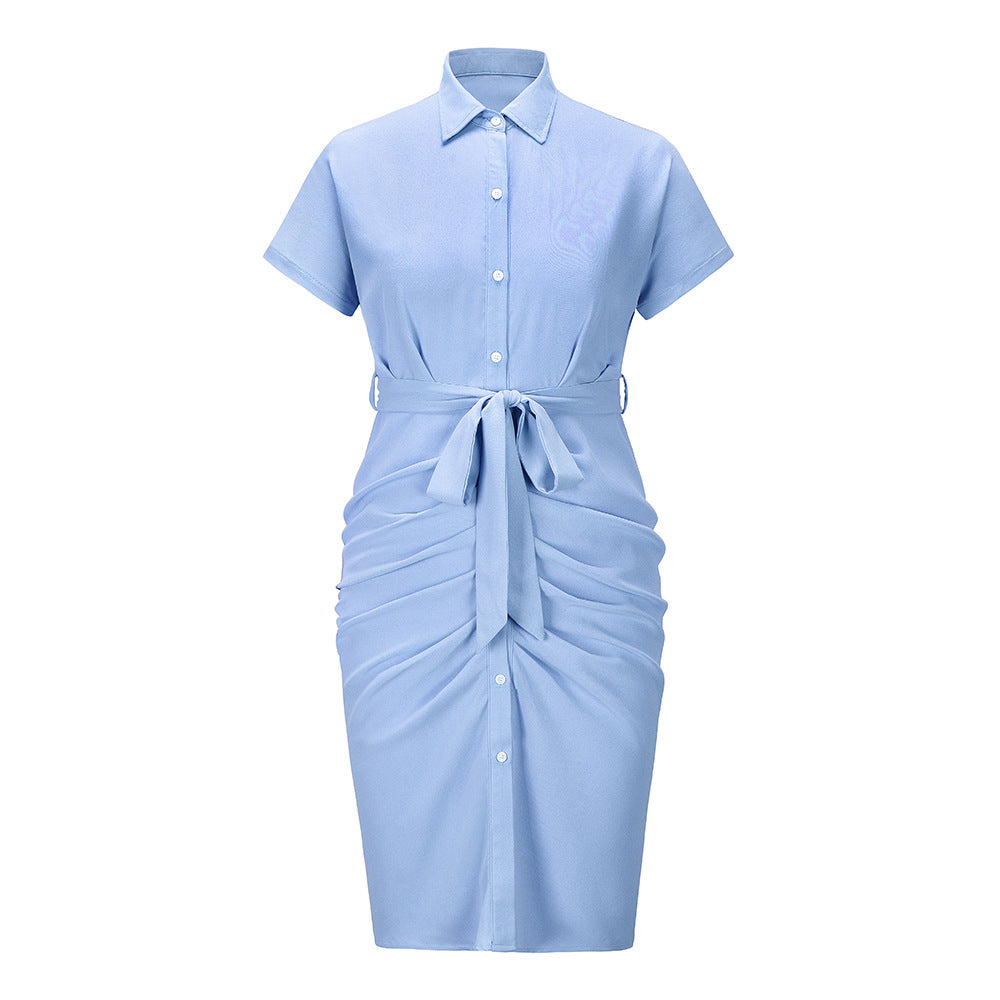 OL Sexy Cardigan Button Shirt Dress Elegant Slim Fit Slimming Dress Sp Global Fashions GC OL Sexy Cardigan Button Shirt Dress Elegant Slim Fit Slimming Dress Sp Global Fashions GC