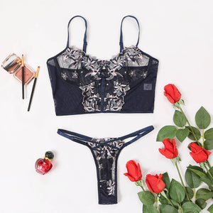 Sexy Lingerie Ladies New Embroidered Floral