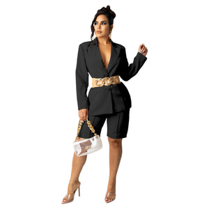 New  Women Clothing Suit Shorts Office Lady Style Suit