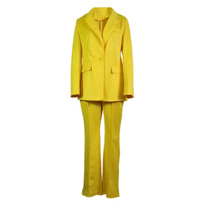 Autumn  Elegant Slim Suit Jacket Casual Flared Pants Professional Women Suit