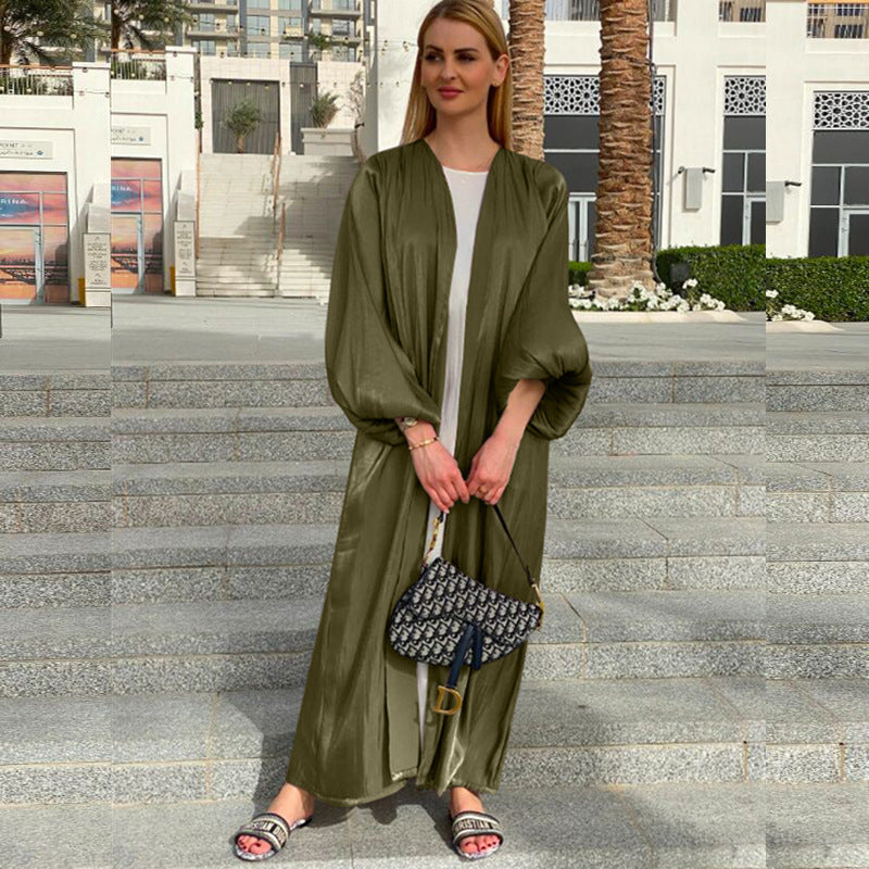 Girdle Puff Sleeves Start Summer  Dubai Elegant Dress