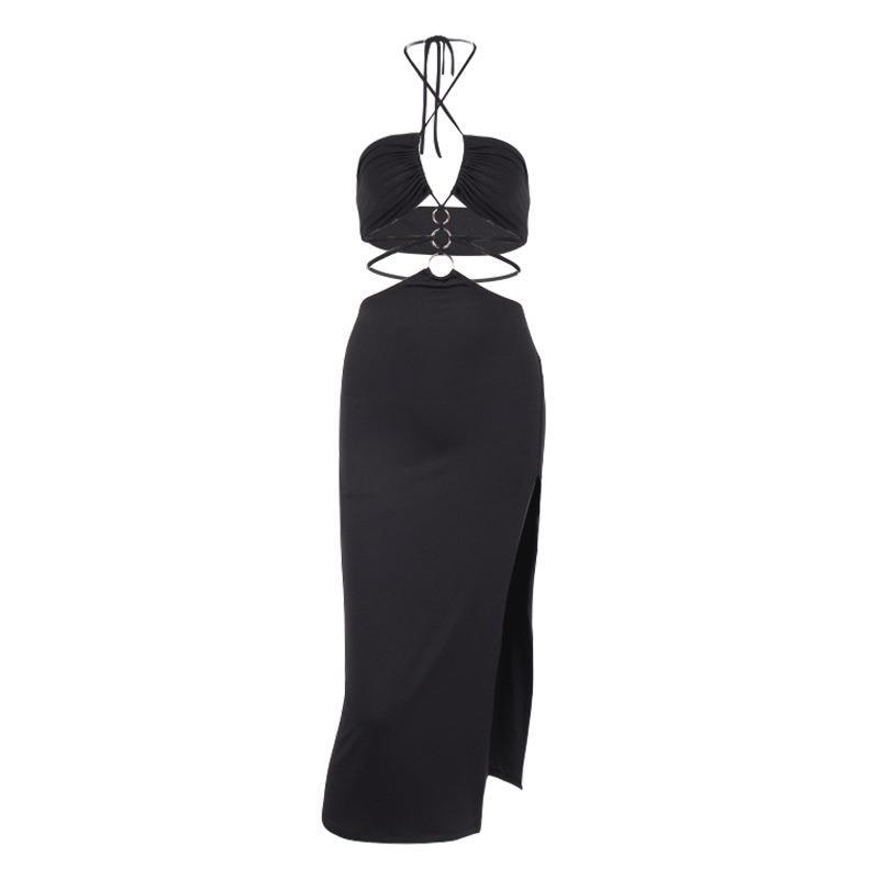 Summer Dress For Women Sexy Cutout Lace-up High Slit Maxi Club Party Festival Long Dresses Summer Dress For Women Sexy Cutout Lace-up High Slit Maxi Club Party Festival Long Dresses