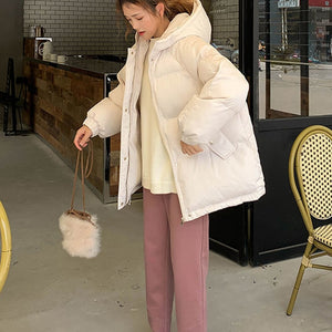 New 2020 Women Short Jacket Winter Thick Hooded Cotton Padded Coats Female Korean Loose Puffer Parkas Ladies Oversize Outwear