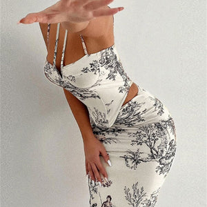 Sampic Women Skirt Suit Sexy Halter Y2K Print Corset Crop Tops And Wra Global Fashions GC Sampic Women Skirt Suit Sexy Halter Y2K Print Corset Crop Tops And Wra Global Fashions GC