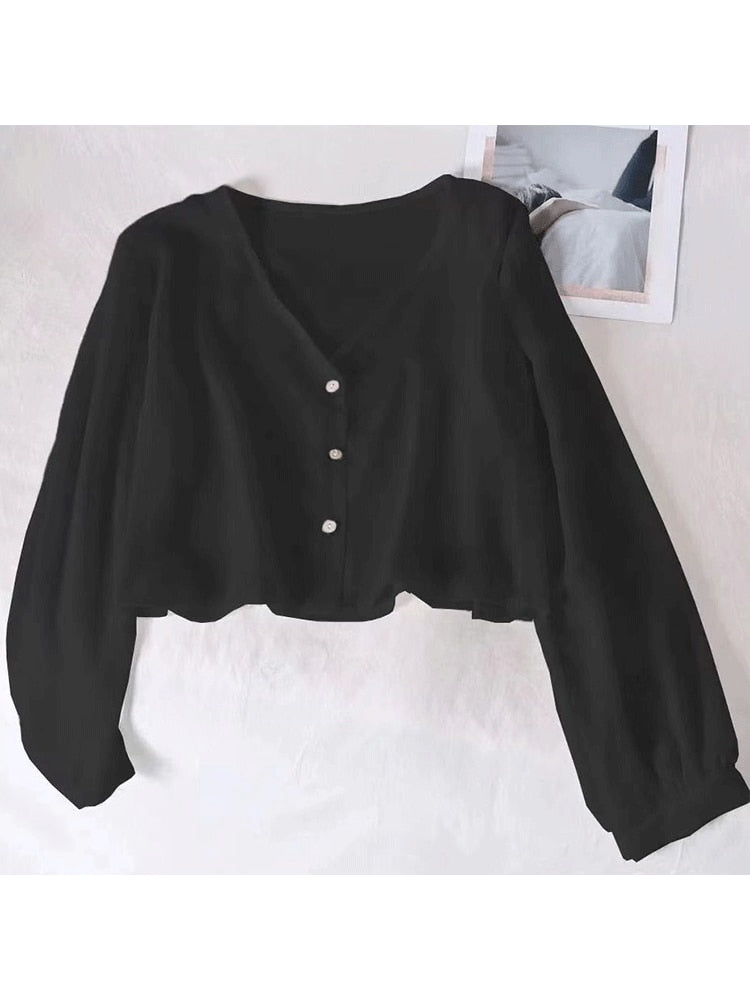 Women Summer Sun Protection Coat Lace Bow Ruffle Cardigan Shirt Female Blouse Tops for Woman Covers Blusa White Y2K Korean Shirt
