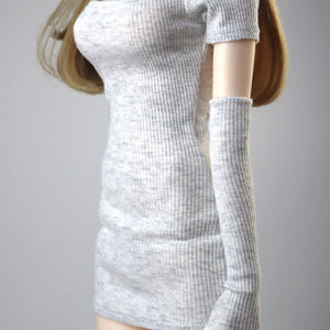 58-60cm 1/3 SD DDL big bust BJD clothes Toy spherical joint doll accessories  Fashion low cut Long T-shirt Dress