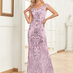Lucyinlove Elegant V Neck Light Silver Sequin Evening Dress 2023 Women Sleeveless Party Maxi Dress Long Luxury Prom Gown Dresses
