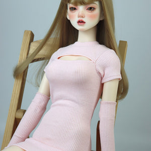 New 58-60cm 1/3 big bust BJD clothes Toys Spherical joint doll Fashion open long T-shirt dress Girl&#39;s gift