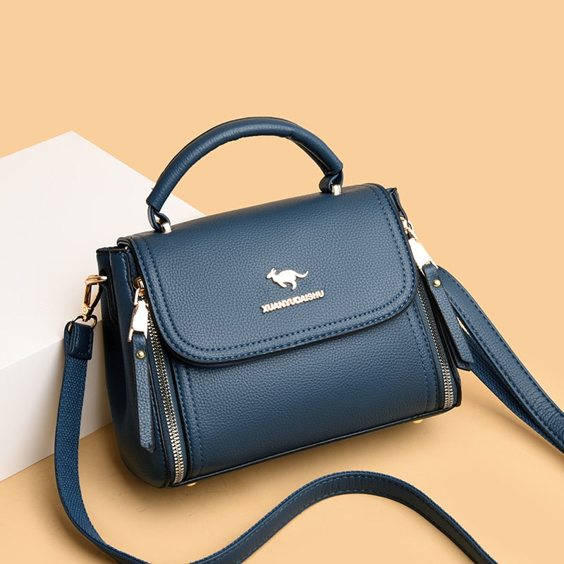 Designer Luxury Womens Handbags 2022 Solid Color Casual Small Square Bag Bolsa Feminina High Quality Leather Simple Shoulder Bag