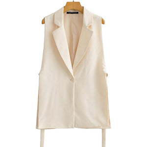 Blazer Women Jacket Elegant Office Lady Blazers Outwear White Sexy Split Fork Cape Suit Cape Sleeve Female Coat Spring Autumn
