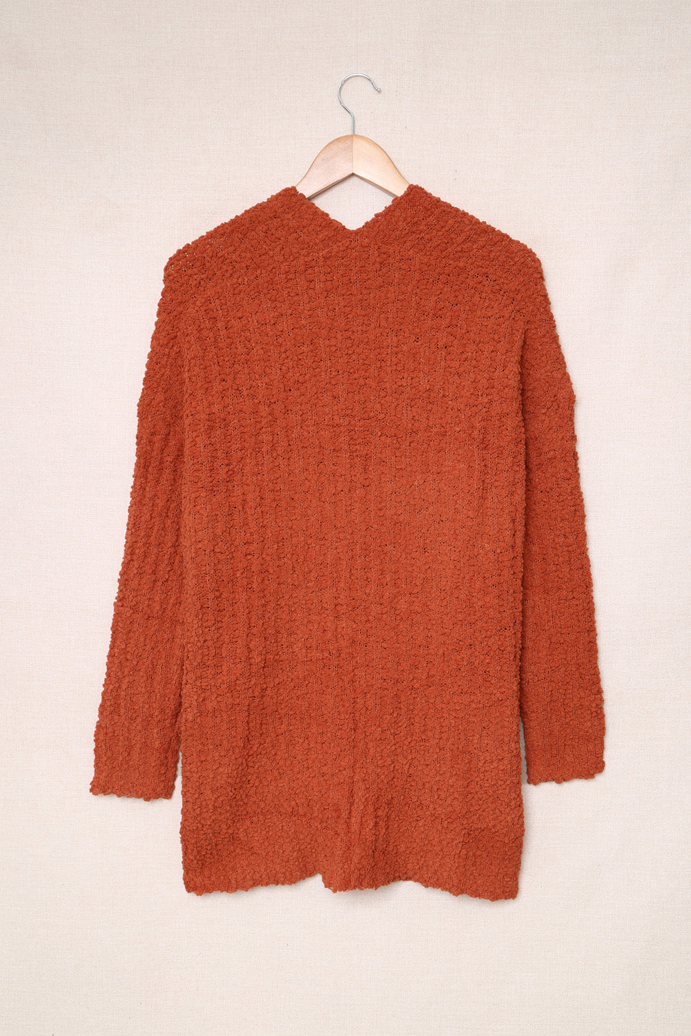 Dusty Pink Pebble Beach Textured Cardigan