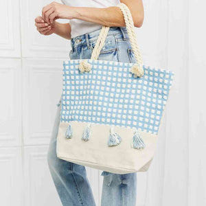 Justin Taylor Picnic Date Tassel Tote Bag