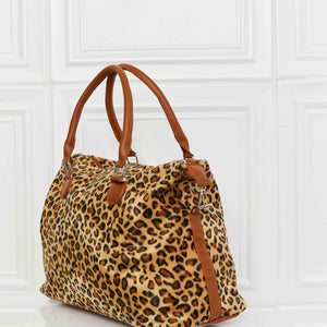 Animal Print Brushed Weekender Bag