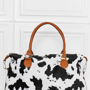 Animal Print Brushed Weekender Bag