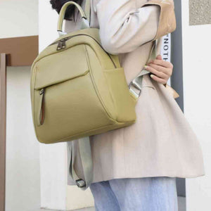 Medium PU Leather Backpack