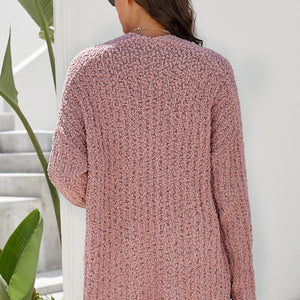 Dusty Pink Pebble Beach Textured Cardigan