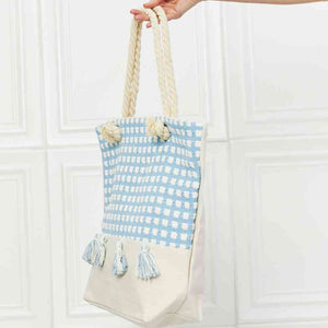 Justin Taylor Picnic Date Tassel Tote Bag