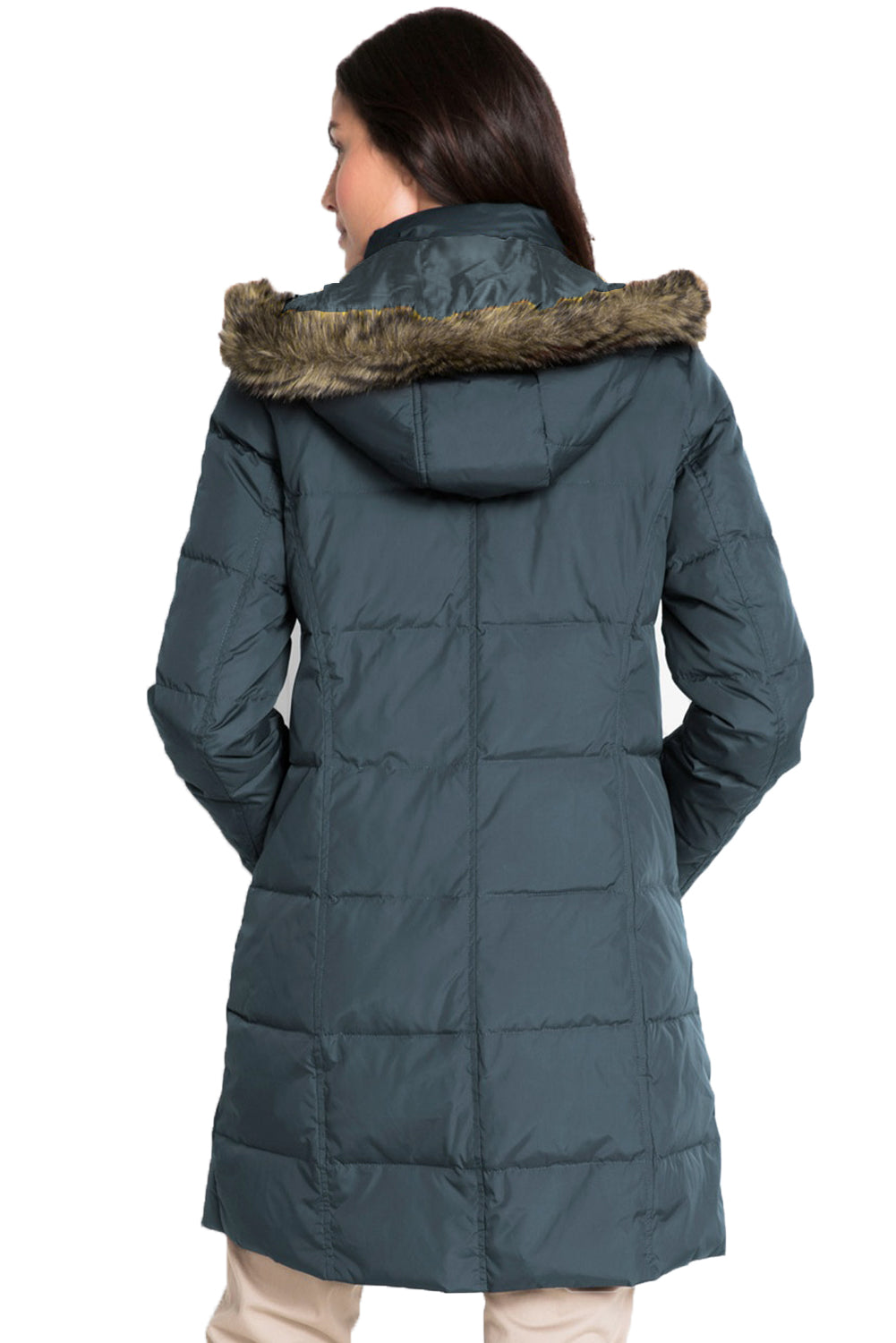 Toggle Button Quilted Coat for Women