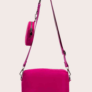 Polyester Shoulder Bag with Small Purse
