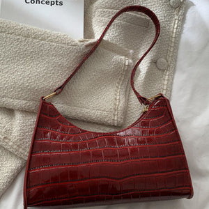 New fashion embossed hand bag temperament stone pattern shoulder bag