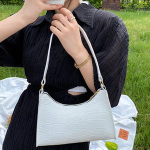 New fashion embossed hand bag temperament stone pattern shoulder bag